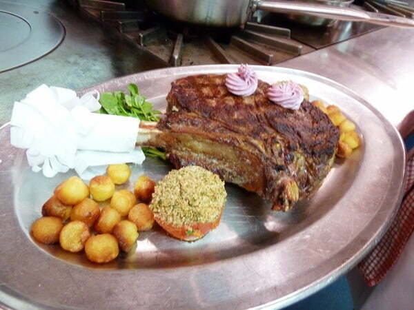 Grilled beef rib with compound butter - Food Gypsy