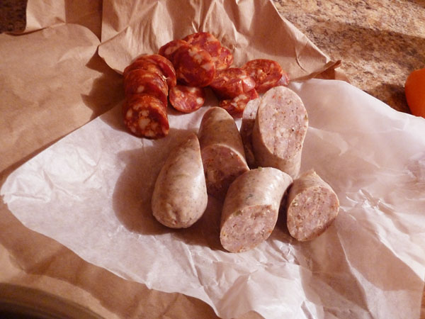 Cajun Sausage and Hungarian Smoked Czabai