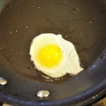Fried quail egg