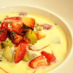 White Chocolate Strawberry Kiwi Soup - Food Gypsy