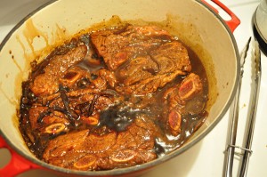 Black Coffee Spare ribs, add ribs to boiling sauce - Food Gypsy