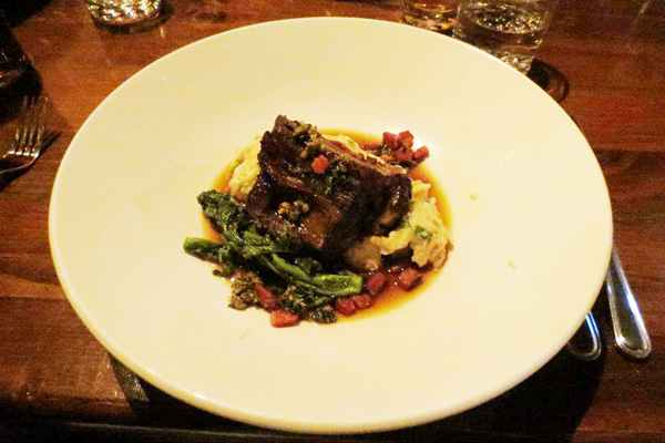 The Whalesbone, Braised Beef Shortrib on Lobster Mashed - Food Gypsy