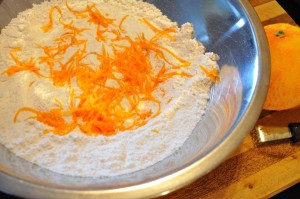 Mix zest with dry ingredients - Food Gypsy