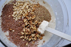 Combine flax, nuts & ground flax - Food Gypsy