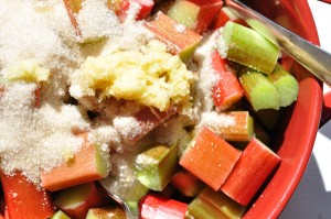 Rhubarb, sugar & ginger - Food Gypsy