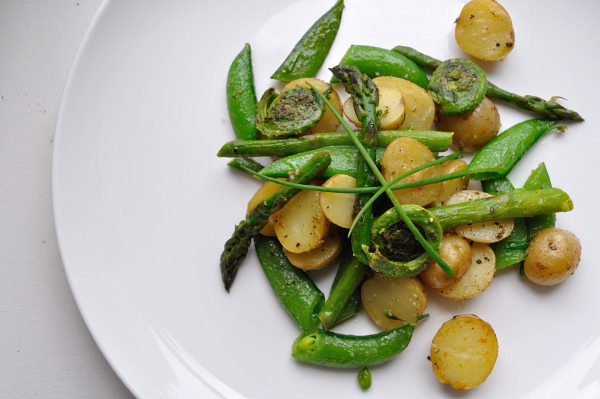Asparagus, Snap Pea, New Potato & Fiddleheads - Food Gypsy