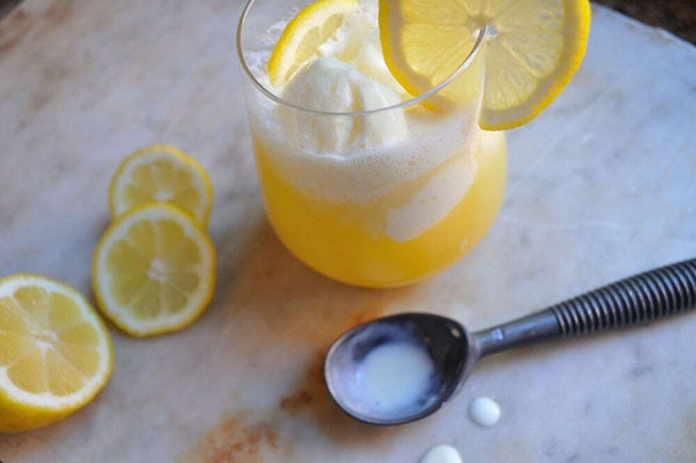 Lemon Blood Orange Float - Food Gypsy