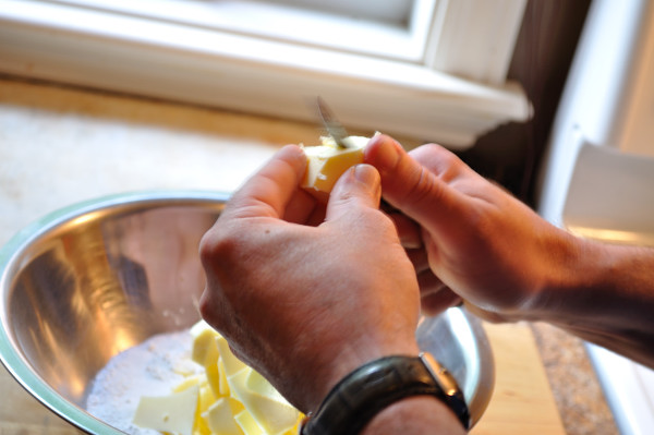 Cut butter into dry ingredients - Food Gypsy