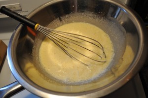 Mixing the basic custard - Food Gypsy