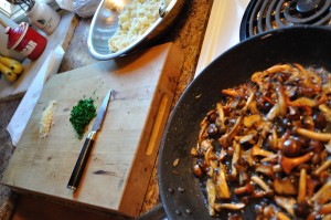 Sauteed Mushrooms, standing by - Food Gypsy
