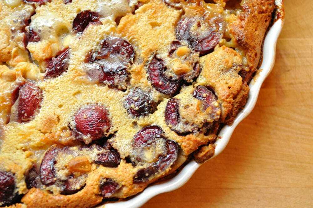 Cherry Clafoutis with White Chocolate - Food Gypsy