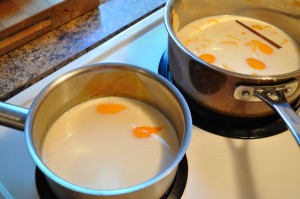 Divide milk to dissolve caramel - Food Gypsy