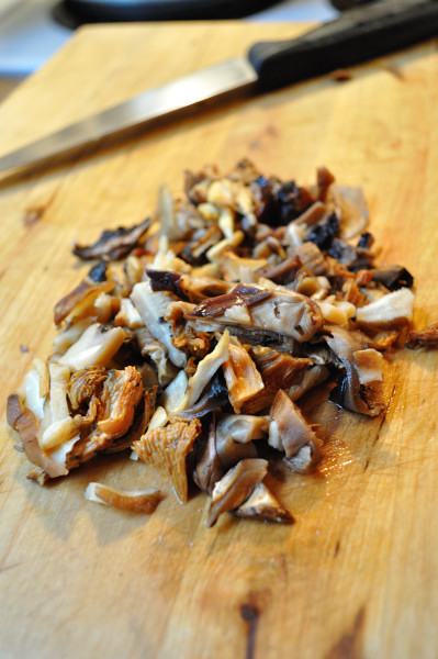 Chopped wild mushrooms - Food Gypsy
