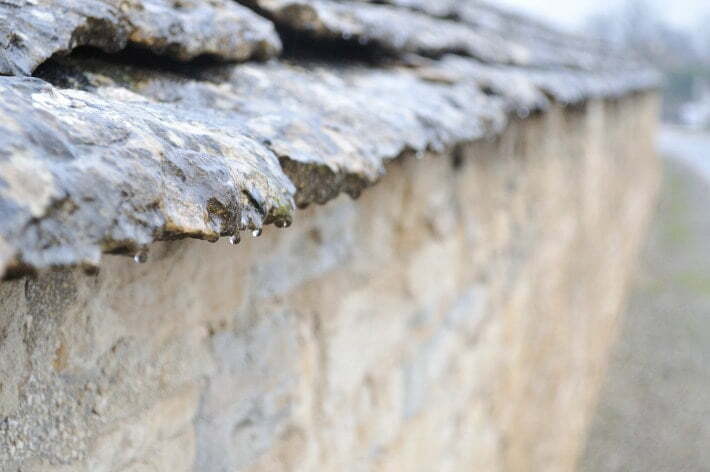 Stone walls in the rain - Food Gypsy