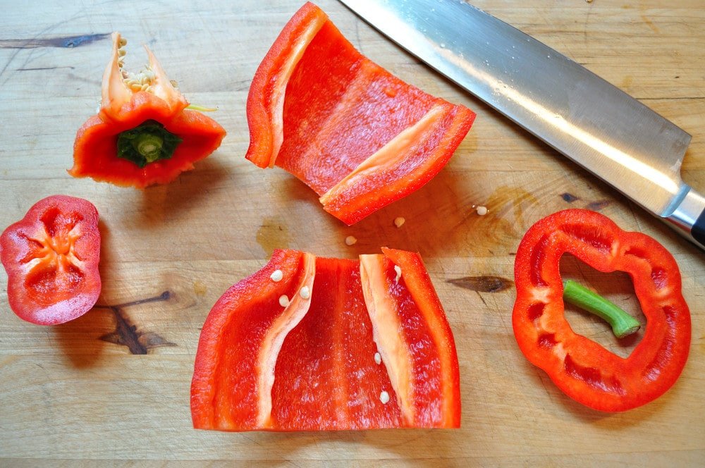 Cutting peppers - Food Gypsy