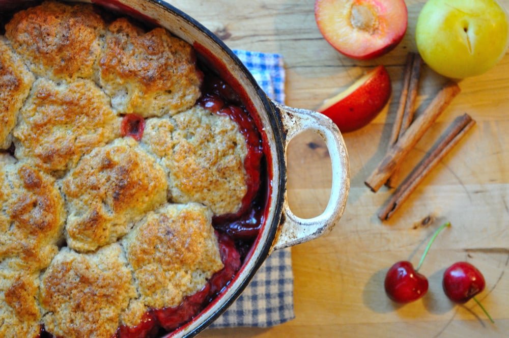 Sweet Summer Fruit Cobbler - Food Gypsy