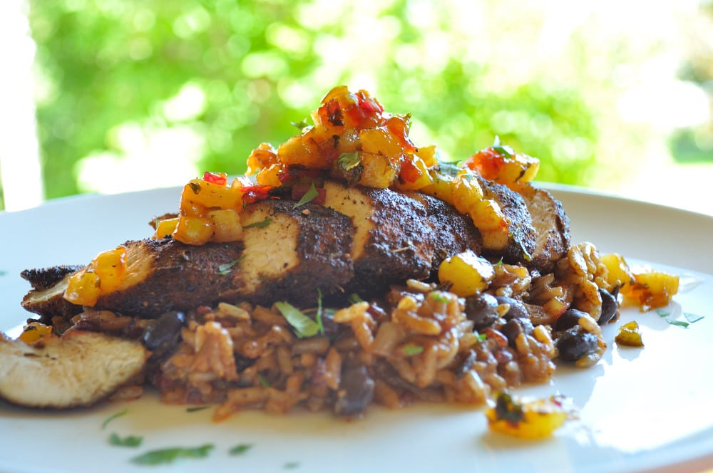 Mexican Blackened Chicken with Jalapeno Black Beans & Rice - Food Gypsy