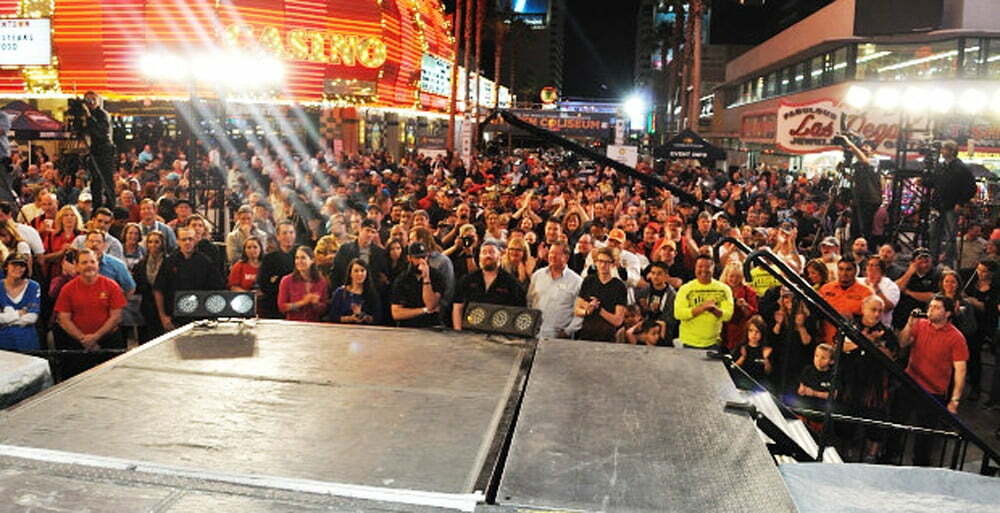 On stage at the World Food Championships - Food Gypsy