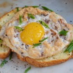 Baked Eggs with Bacon & Cheese - Food Gypsy