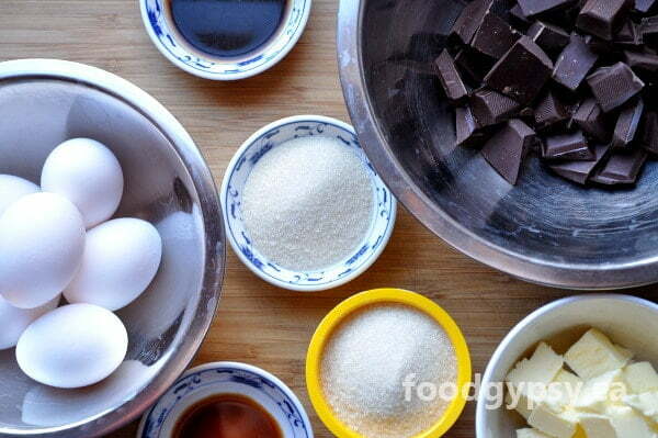 Gluten-free Chocolate Torte, ingredients - FG