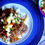 Mojo Pork Chops with Pineapple Salsa - Food Gypsy