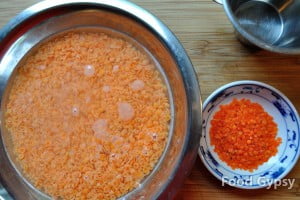 Red Lentils, soaked - FG