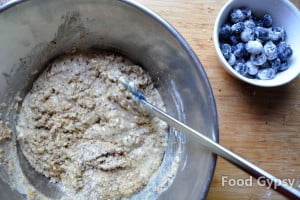 Blueberry Quinoa Bran Loaf, Mixing - FG