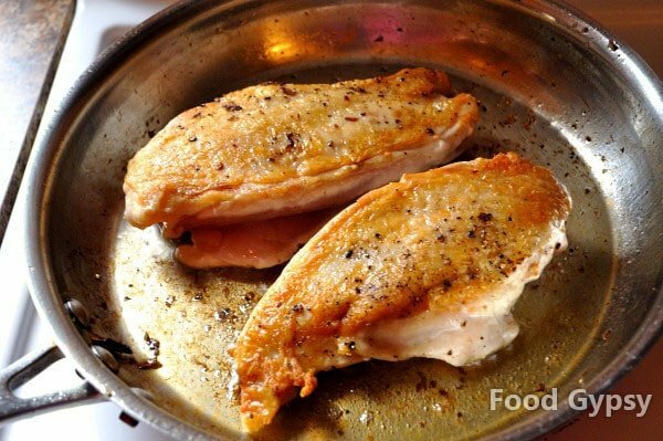 Chicken breasts, searing - FG