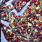 Chocolate Pomegranate Bark with Pistachios - FG