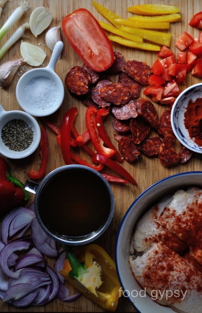 Chicken & Chorizo Recipe Ingredients