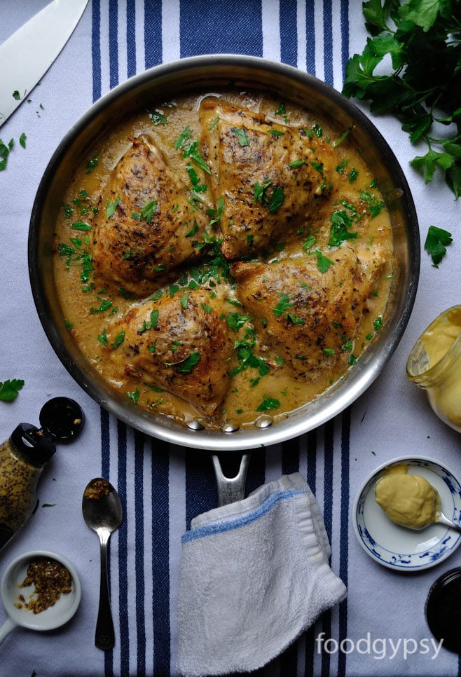Chicken in Dijon Sauce,Food Gypsy