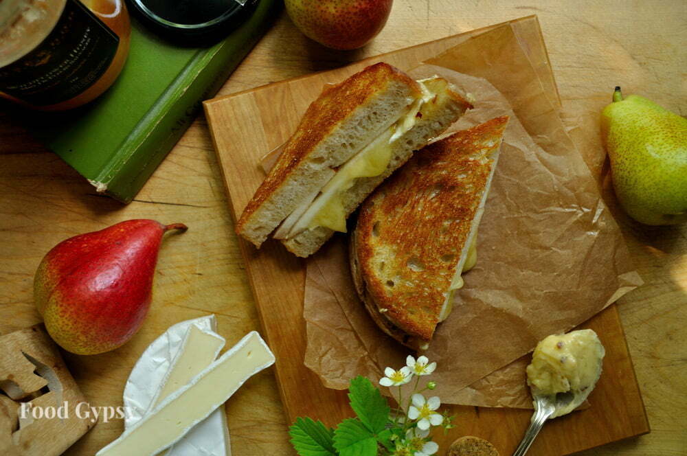 Brie Grilled Cheese with Pear Food Gypsy