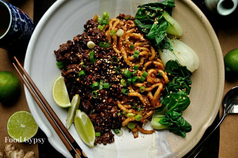 Korean Beef & Kimchi Noodles - Food Gypsy | Easy, Delicious Recipes For ...