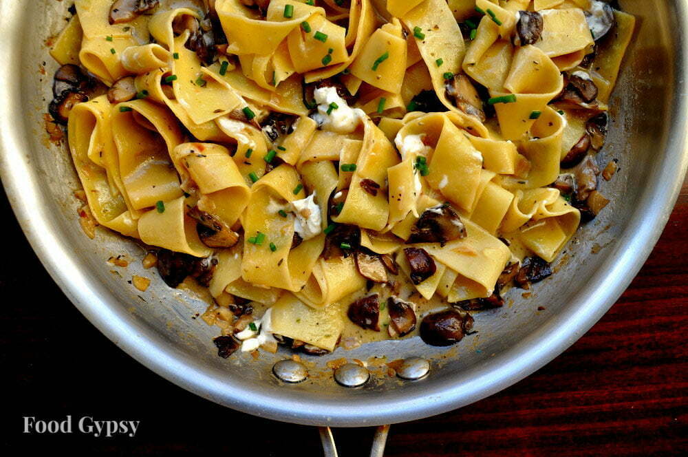 Pappardelle Pasta Mushrooms, Food Gypsy